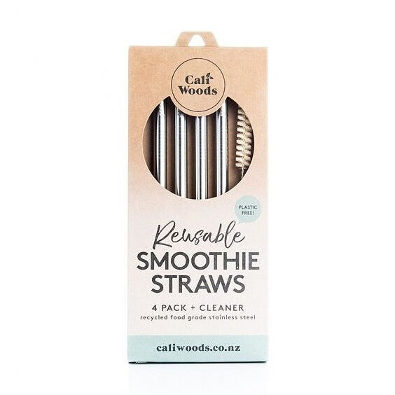 Caliwoods Reusable Smoothie Straws