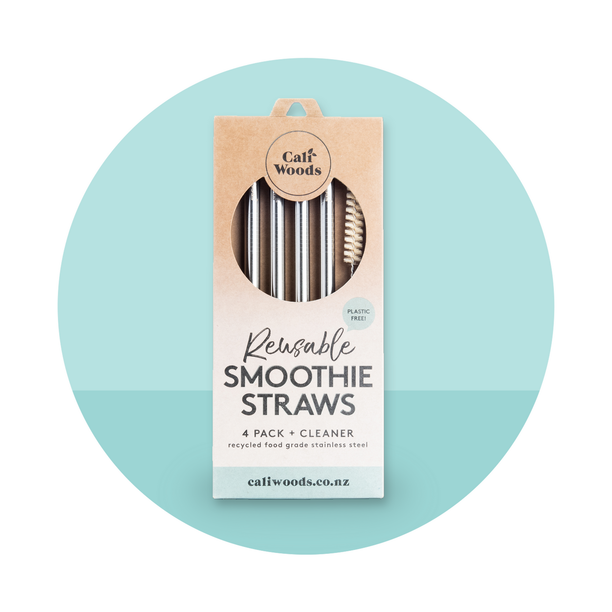 Caliwoods Reusable Smoothie Straws