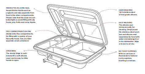 Nestling | Stainless Steel Bento Lunch Box - Original