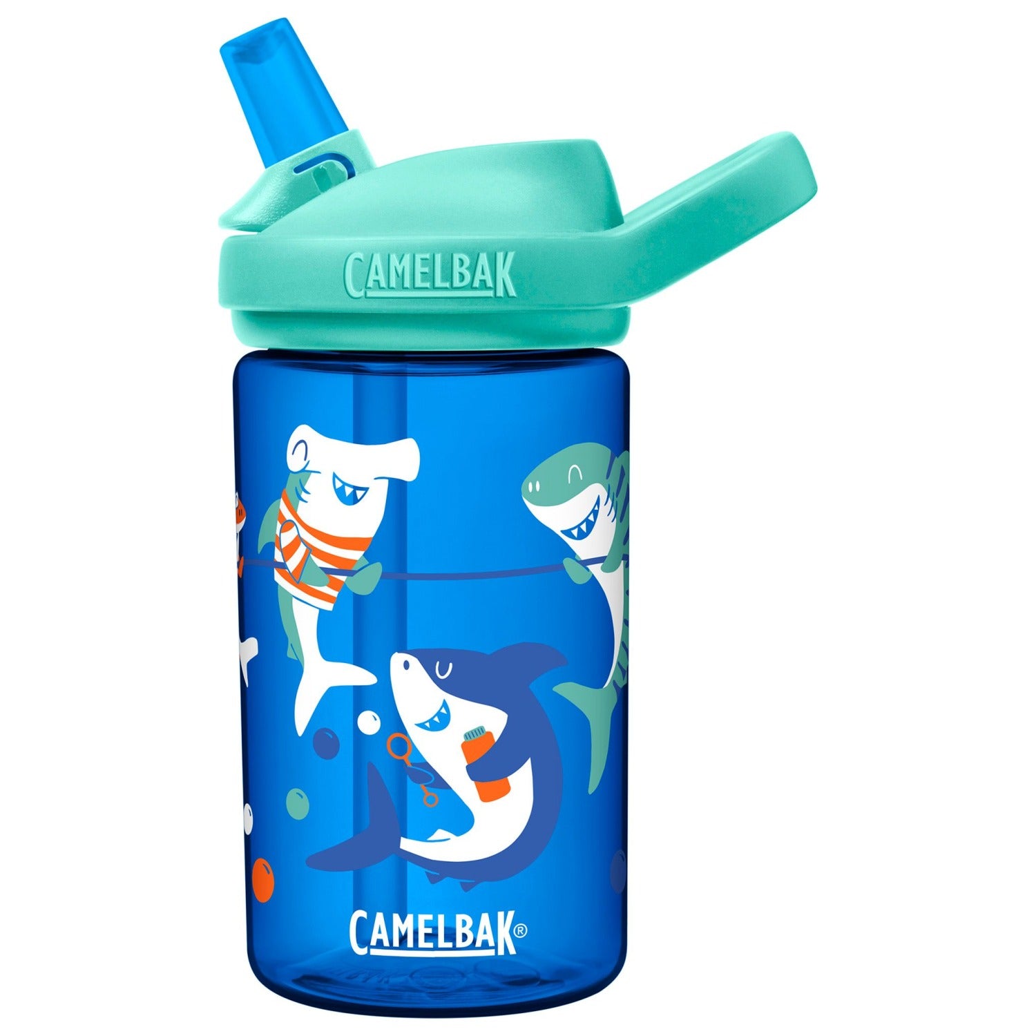 Camelbak Eddy+ Kids Drink Bottle | 400ml - Shark Summer Camp