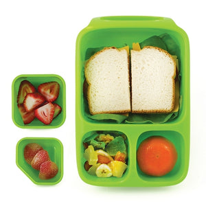 Goodbyn Hero Lunch Box (includes 2 leak proof dippers) - Neon Yellow Green - phunkyBento