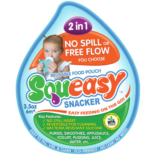 Squeasy Snacker | Small 104ml - Blue