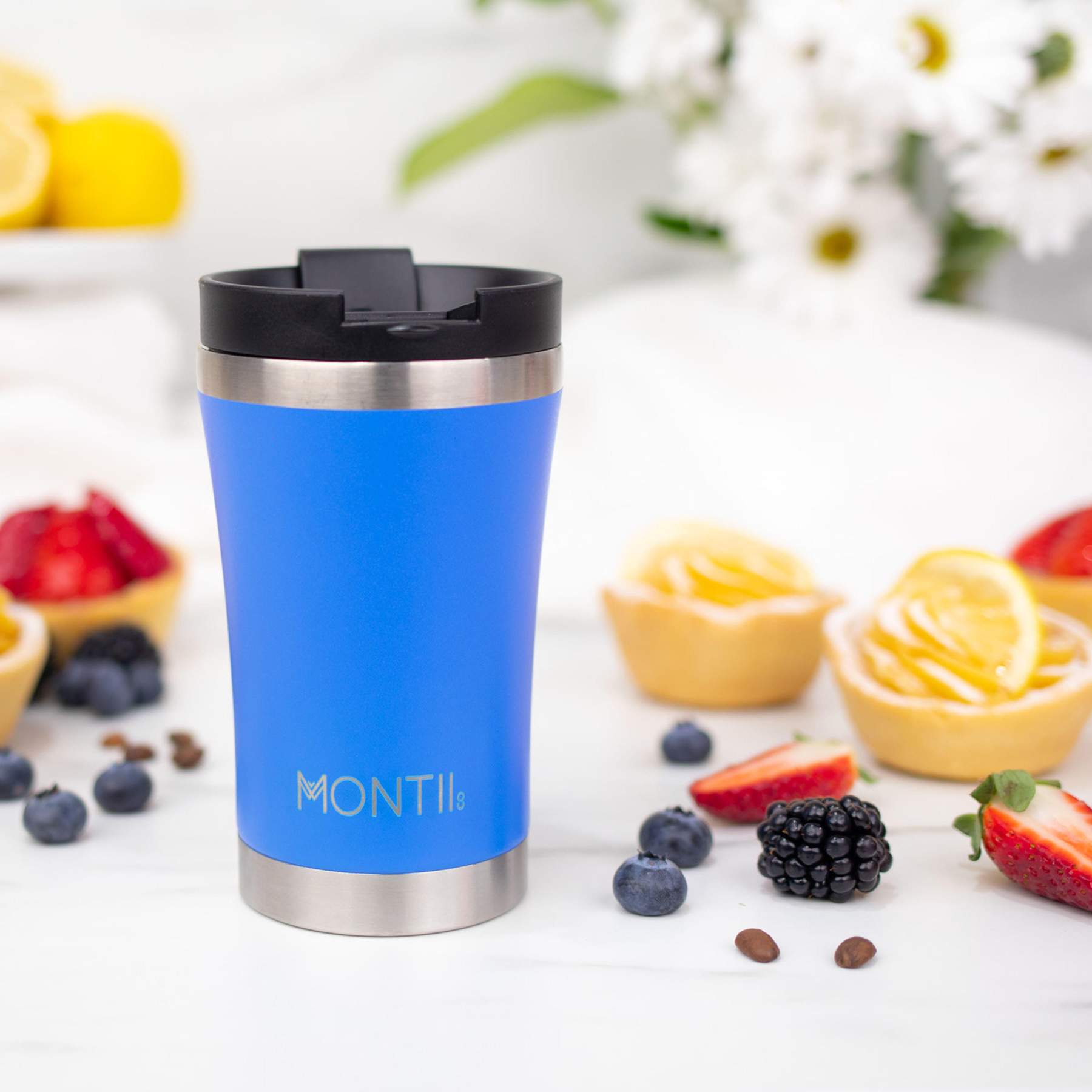 MontiiCo Regular Insulated Coffee Cup (350ml) - Blueberry **LAST ONE**