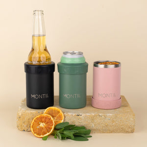 MontiiCo Insulated Can & Bottle Cooler - Coal