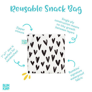Bumkins Large Reusable Snack Bag - Blue Tropics - phunkyBento