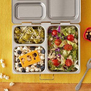 **PRE-ORDER** PlanetBox LAUNCH Stainless Steel Bento Lunch Box (3 compartments)