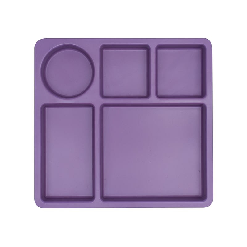 bobo&boo | Bamboo Divider Plate - Grape Purple