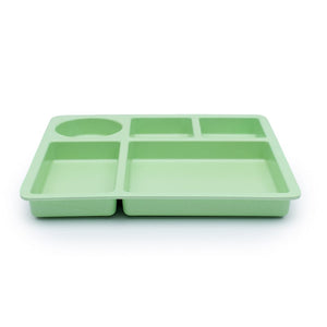 bobo&boo | Bamboo Divider Plate - Apple Green