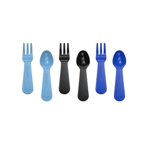 Lunchpunch Fork & Spoon Set | 6pack - Blue