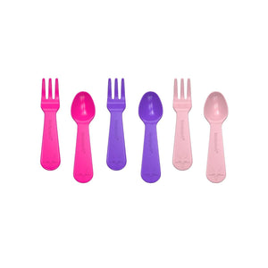 Lunchpunch Fork & Spoon Set | 6 pack - Pink