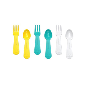 Lunchpunch Fork & Spoon Set | 6 pack - Yellow