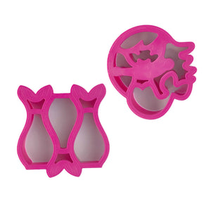 Lunchpunch "Mermaid" Sandwich Cutters - (set of 2) - phunkyBento