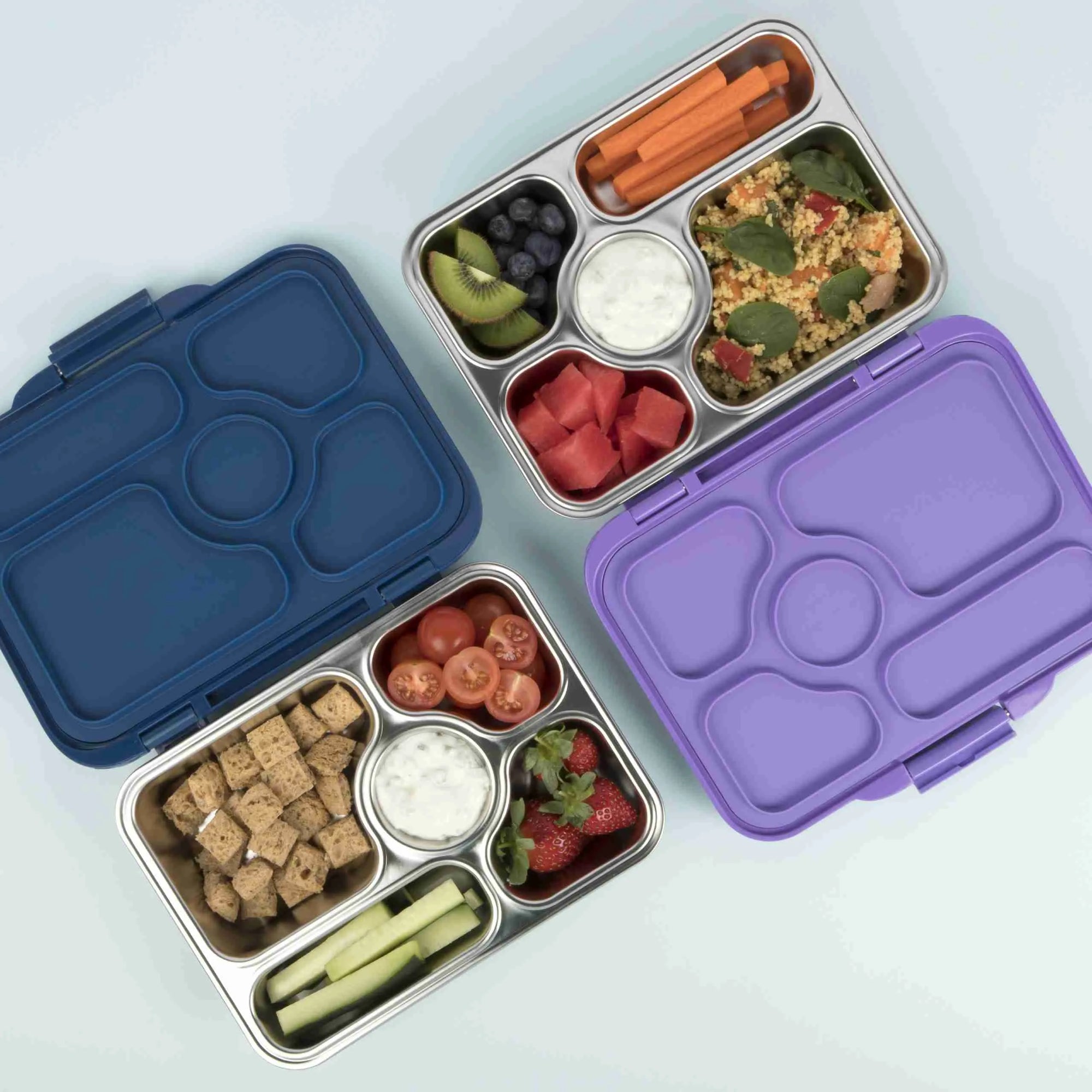Yumbox Presto | Stainless Steel Leakproof Bento Box - Remy Lavender