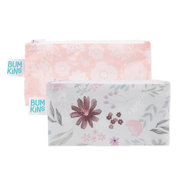 Bumkins Small Snack Bag 2pk - Floral & Lace