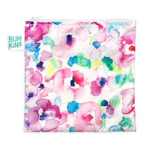 Bumkins Large Reusable Snack Bag - Watercolour - phunkyBento