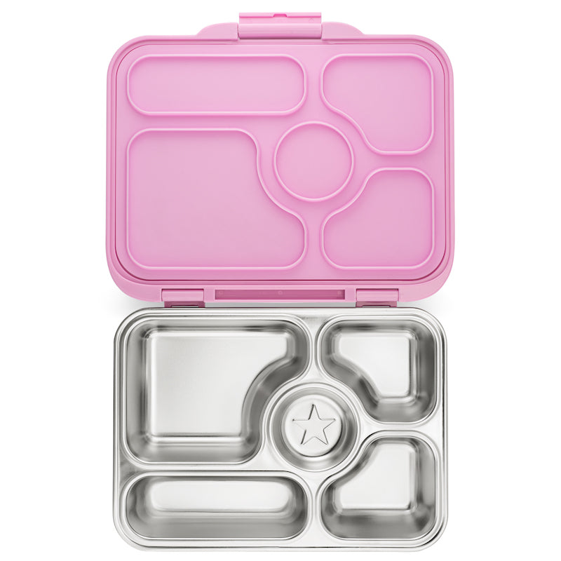 Yumbox Presto | Stainless Steel Leakproof Bento Box - Rose Pink