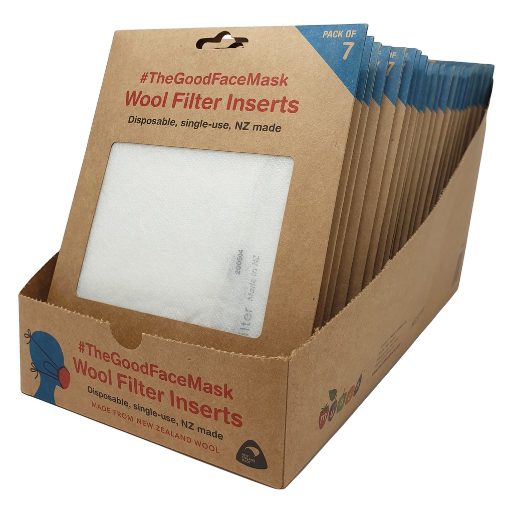 Munch | The Good Face Covering Filter - Wool (pack of 7)