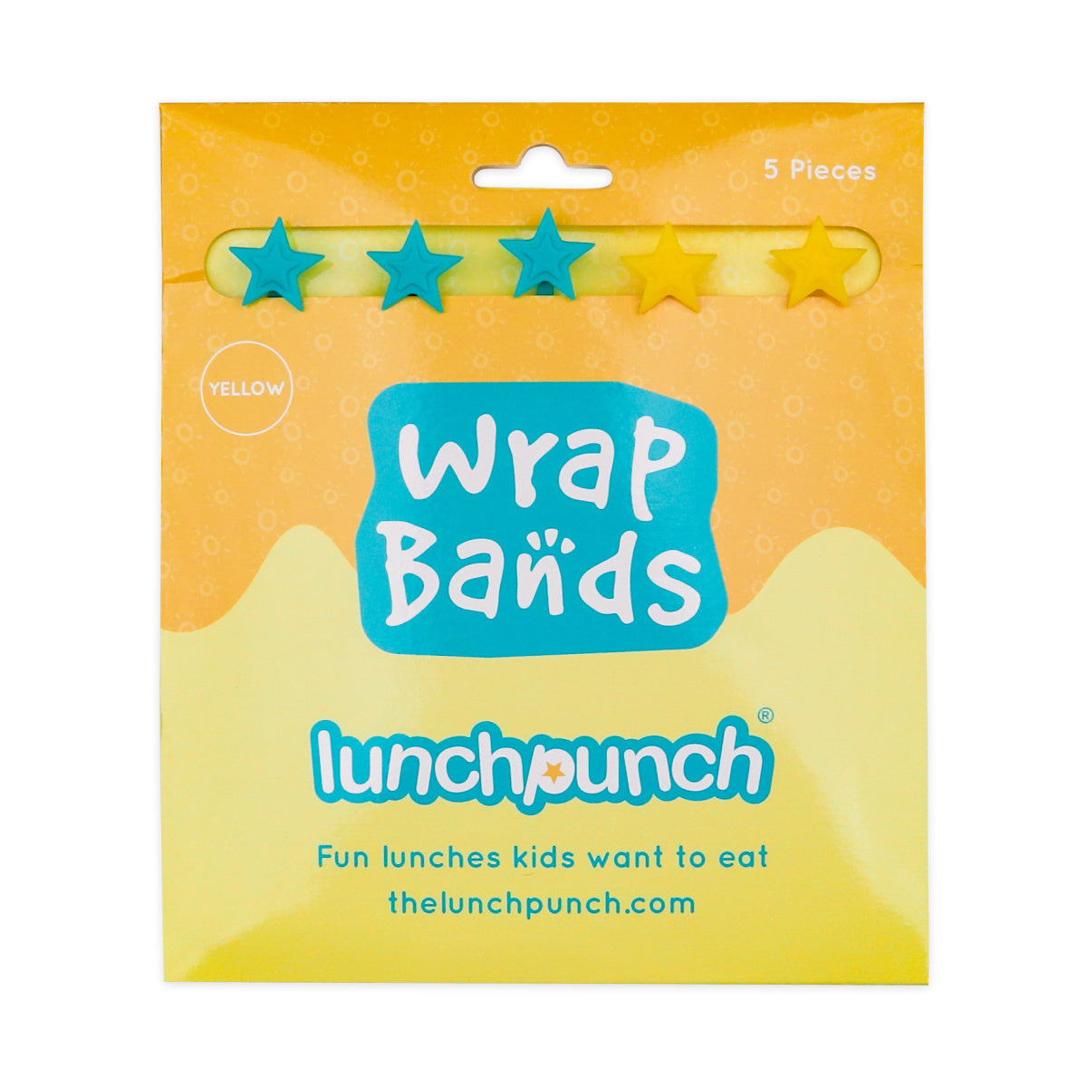 Lunchpunch Silicone Wrap Bands | 5 pack - Yellow