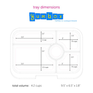 Yumbox Tapas Bento Lunchbox (5 Compartments) - Capri Pink